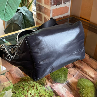 LONGCHAMP Le Pliage Alpin Black Nylon Puffer Tote Bag