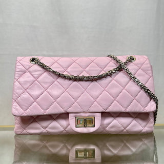 CHANEL Reissue Flap Bag 2.55 225 Pink Calfskin Quilted Shoulder Bag