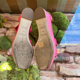 HERMES Elda Suede Goatskin Espadrille Wedge Sandals SZ38(8US)