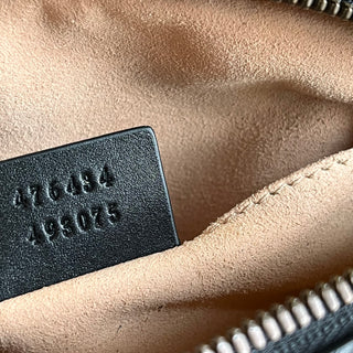 GUCCI GG Marmont Black Calfskin Matelassé Belt Bag