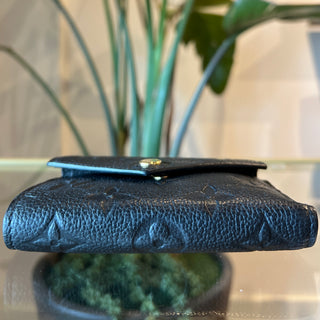 LOUIS VUITTON Black Victorine Empriente Monogram Wallet