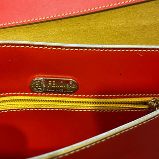 FENDI Red Leather Vintage Clutch