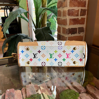 LOUIS VUITTON Beverly White Monogram Multicolor Canvas Shoulder Bag