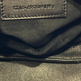 SAINT LAURENT Le 57 Black Patent Quilted Diamond Shoulder Bag