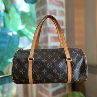 LOUIS VUITTON Papillon 30 Brown Monogram Coated Canvas Shoulder Bag