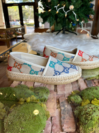 GUCCI Rainbow espadrilles jumbo gg 35.5