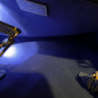 LOUIS VUITTON Twist Pins Blue Epi Tote