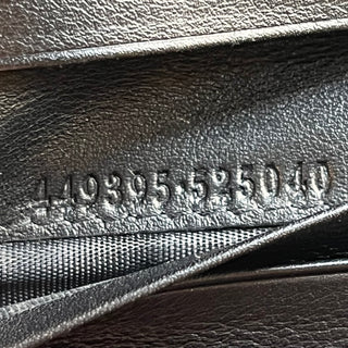 GUCCI Microguccissima Black Leather Compact Wallet