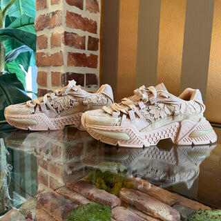 DOLCE&GABBANA Airmaster Pink Mixed Material Sneakers SZ 39.5 (US 9.5)