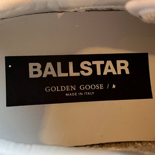 GOLDEN GOOSE Ballstar White Leather Pink Suede Sneakers SZ 39 (US 9)