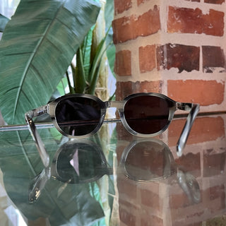 BERLUTI BL40024U Gray Acetate Round Sunglasses