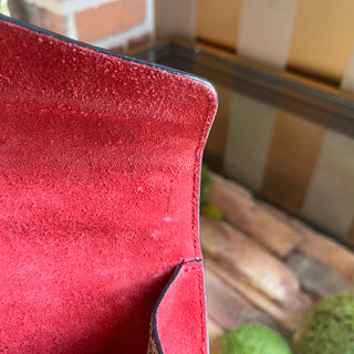 GUCCI Dionysus Mini Red GG Web Canvas Suede Crossbody Bag