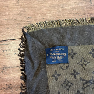 LOUIS VUITTON Brown Monogram Shine Shawl