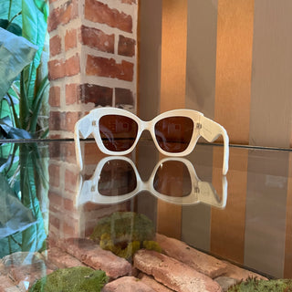 GUCCI GG0808S 002 Cat3 Cream Acetate Oversized Sunglasses
