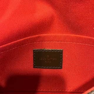 LOUIS VUITTON Favorite PM Damier Ebene Canvas Crossbody Bag