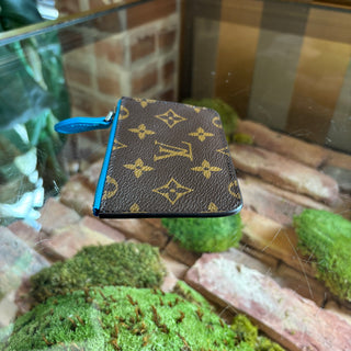 LOUIS VUITTON Blue Romy Card Holder
