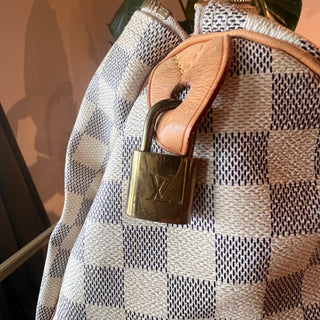 LOUIS VUITTON Speedy 35 Damier Azur