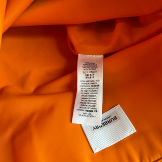 BURBERRY Orange Logo Print Nylon Tote Bag