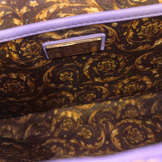 VERSACE Vanitas Medea Flap Purple Quilted Barocco Shoulder Bag