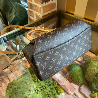 LOUIS VUITTON Rivoli PM Brown Monogram Canvas Top Handle Bag