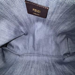 FENDI Denim FF Jacquard Mamma Baguette
