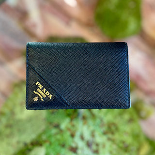 PRADA Bifold Black Saffiano Leather Wallet