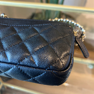 CHANEL Double Zip Clutch