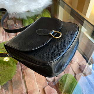LOUIS VUITTON Saint Cloud GM Black Epi Leather Shoulder Bag