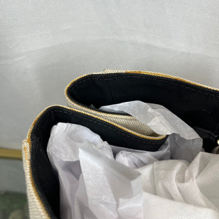 PRADA Canapa Mistolino Satin Floral Applique Tote