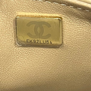 CHANEL Rectangle Flap Mini Dark Beige Raffia Shoulder Bag