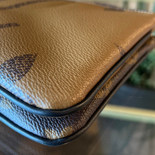 LOUIS VUITTON Monogram Giant Reverse Double Zip Pochette
