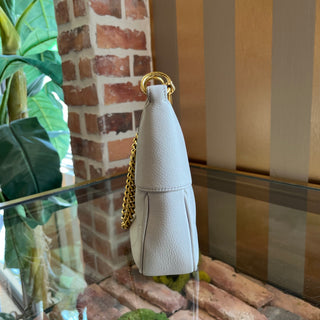 GUCCI Aphrodite Small Beige Goatskin Shoulder Bag