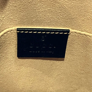 GUCCI Ophidia Black Leather Web Stripe Crossbody Bag