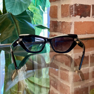 CHRISTIAN DIOR CDIOR B6I Black Acetate Cat Eye Sunglasses