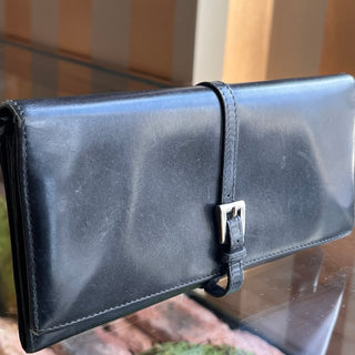 PRADA Black Leather Vintage Wallet
