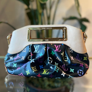 LOUIS VUITTON Black Multicolor Judy PM