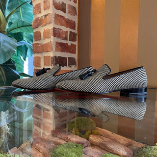 CHRISTIAN LOUBOUTIN Men's Striped Dandelion Tassel Loafers SZ 41 (US 11)