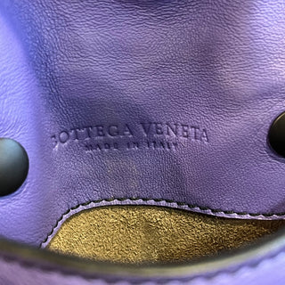 BOTTEGA VENETA Two Micro Purple Nappa Intrecciato Shoulder Bag