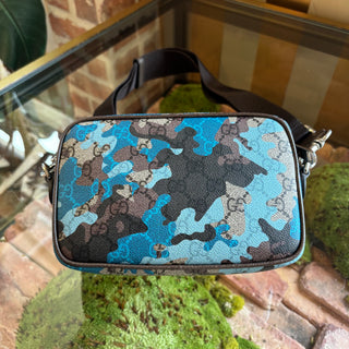 GUCCI Camo Blue Crossbody