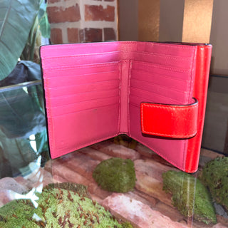 GUCCI Color Block wallet Red GG Supreme Canvas Wallet
