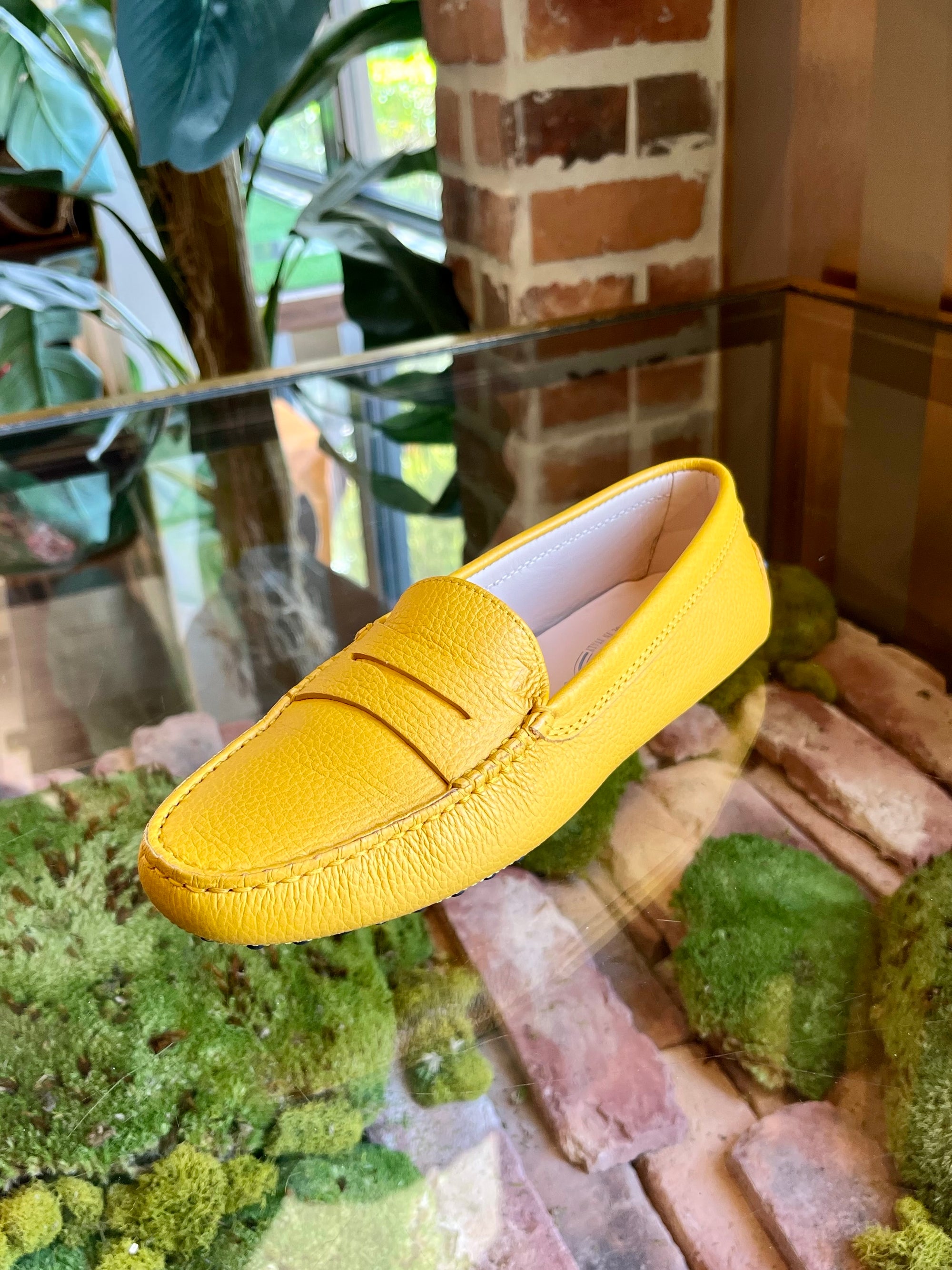 TODS Yellow Penny Loafers sz36