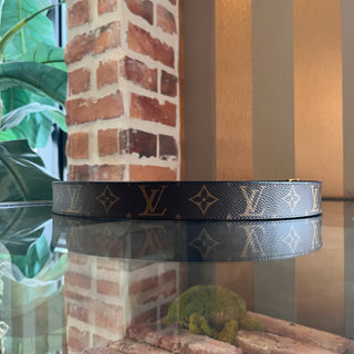 LOUIS VUITTON LV Initiales Reversible Coated Canvas Belt SZ 95/38