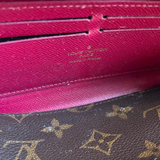 LOUIS VUITTON Clemence LV Monogram Brown Coated Canvas  Wallet