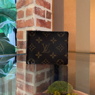 LOUIS VUITTON Mens LV Monogram Brown Coated Canvas Bifold Wallet