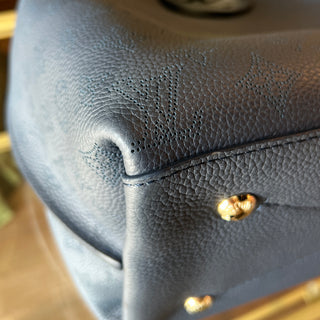 LOUIS VUITTON Blue Monogram Carmel Shoulder Bag