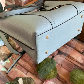 TORY BURCH Perry Small Blue Triple Compartment Tote