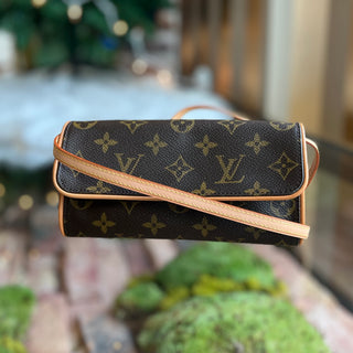 LOUIS VUITTON Twin PM Monogram Canvas Crossbody Bag