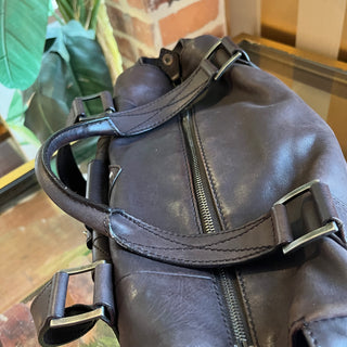 DIOR Rebelle Brown Leather Satchel Bag