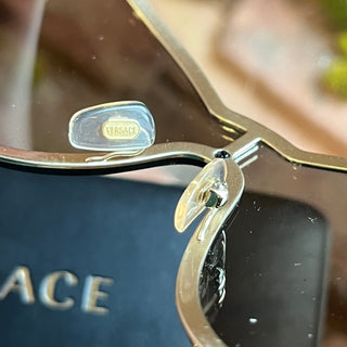 VERSACE MOD2172/B Gold Mirrored Greca Stars Crystal Sunglasses