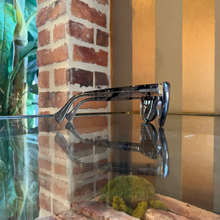 EMILIO PUCCI EP740S Gray Clear Acetate Round Sunglasses